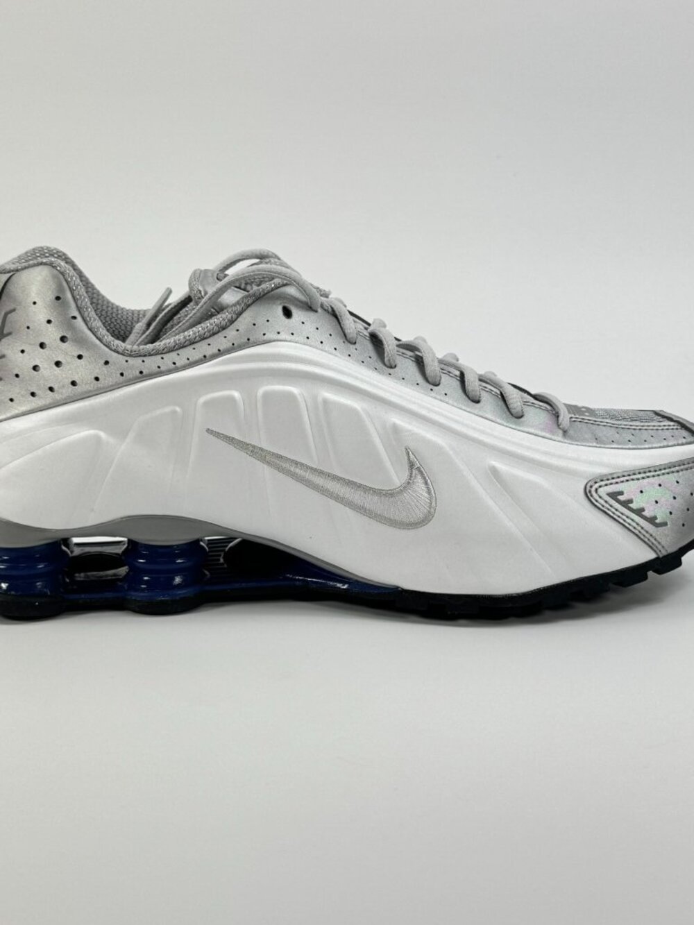 Nike Shox R4 'Metallic Silver Deep Royal Blue' HQ1988-102 Men's Multi Size